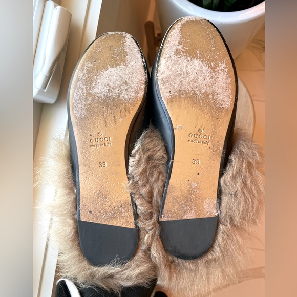Gucci Princetown shearling leather mules - Picture 7 of 7